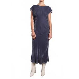 NEW PHARAOH women's neve dress in pewter velvet